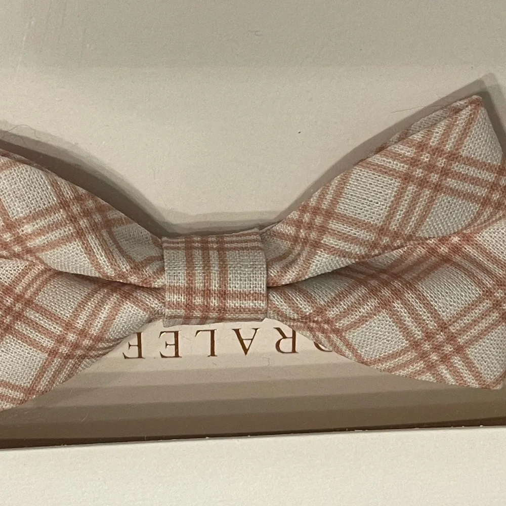 Noralee Boys Coral Check Bow Tie - NWT